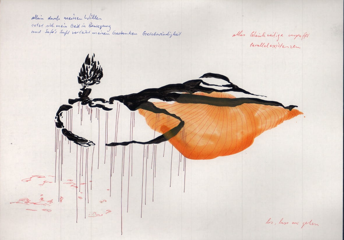 Tuschezeichnung Aquarell