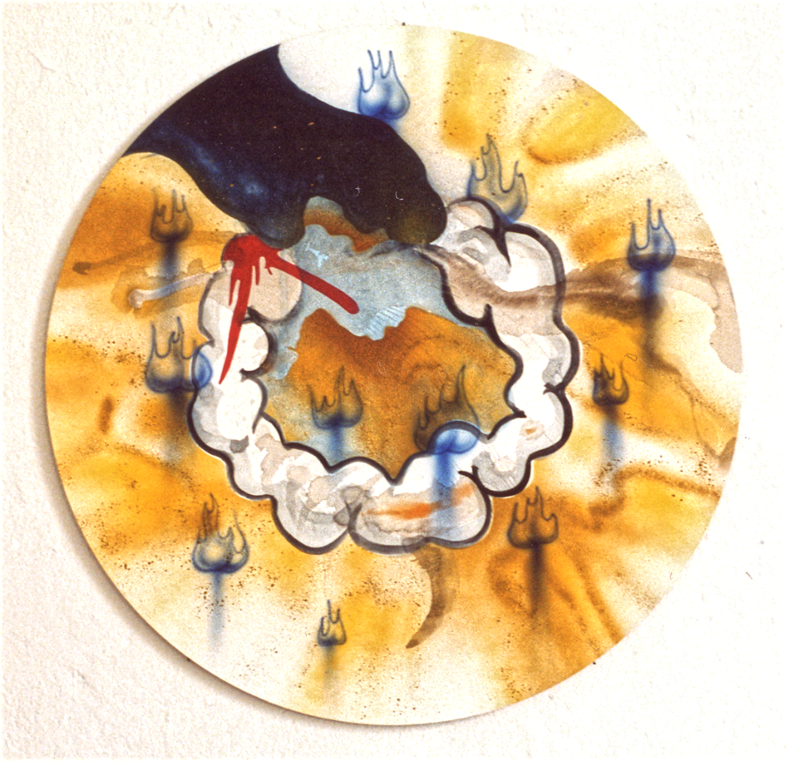 Wolkenring, umgeben von pfurzenden Po's / Ring of clouds, surrounded by farting bottoms