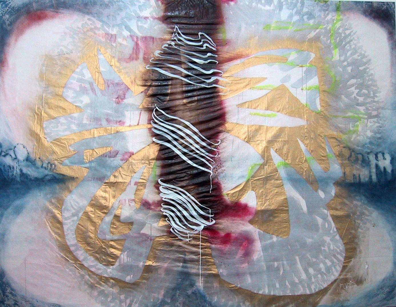 baufolie acryl  acryllack auf Leinwand, Siemens Sanat 2005