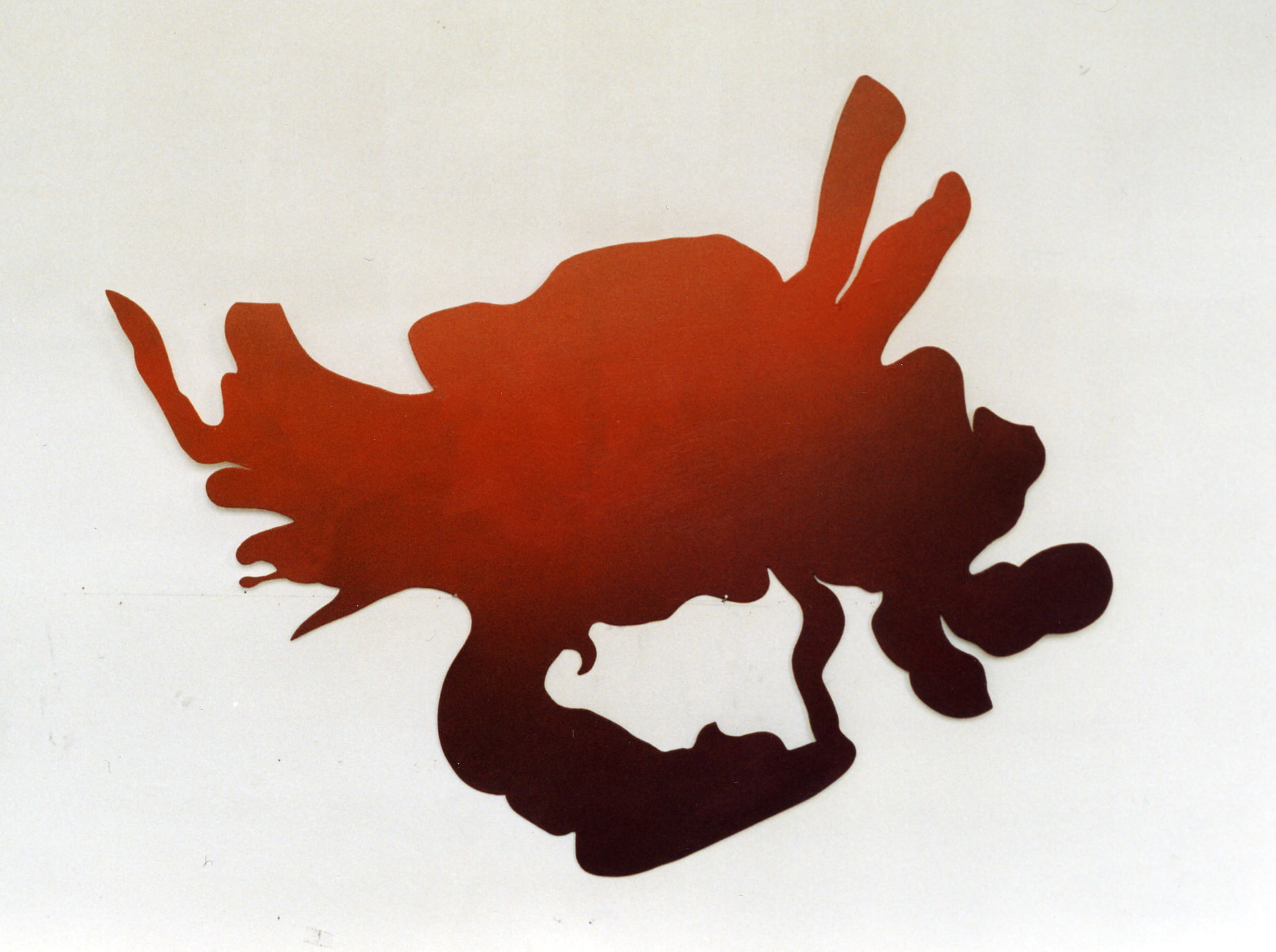 Holzmodul Cutout, später für Favoriten Ausstellung im Lenbachhaus, 2005. / Wooden module cutout, later on for the FAVORITEN show in the Lenbachhaus, 2005