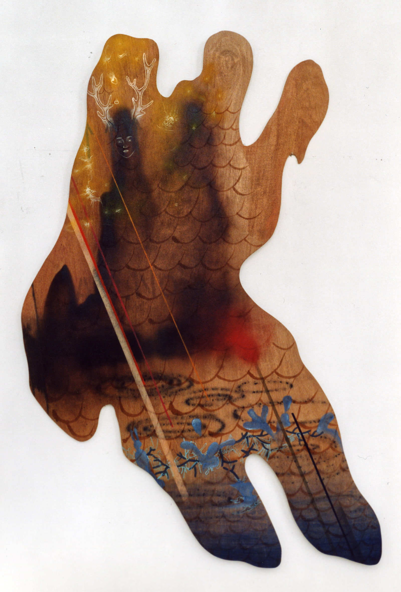 Malerei auf Holzplatte / Painting on a woodboard