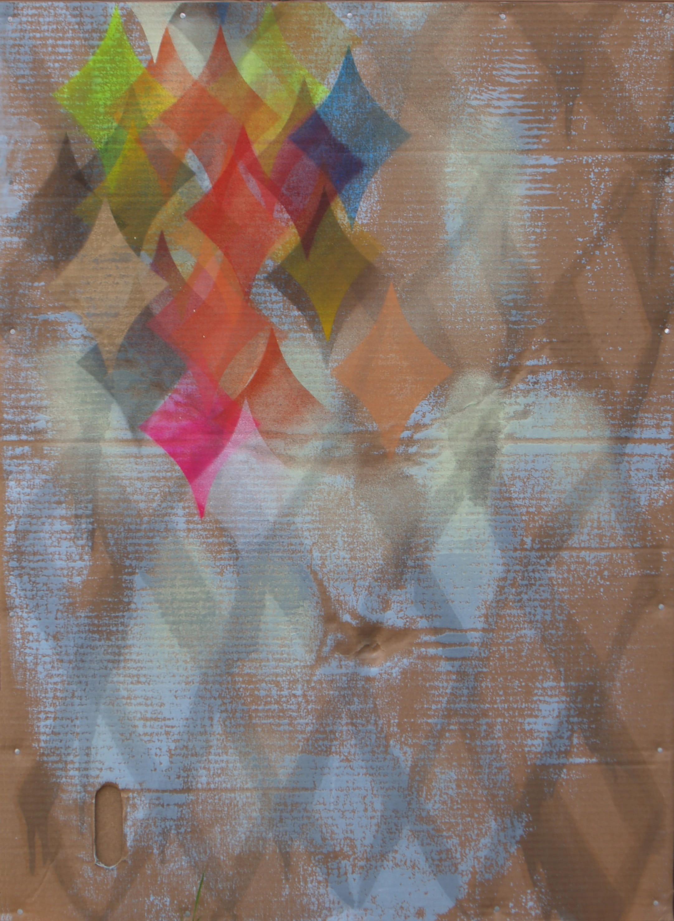 Malerei auf Pappkarton Atelier München Westend